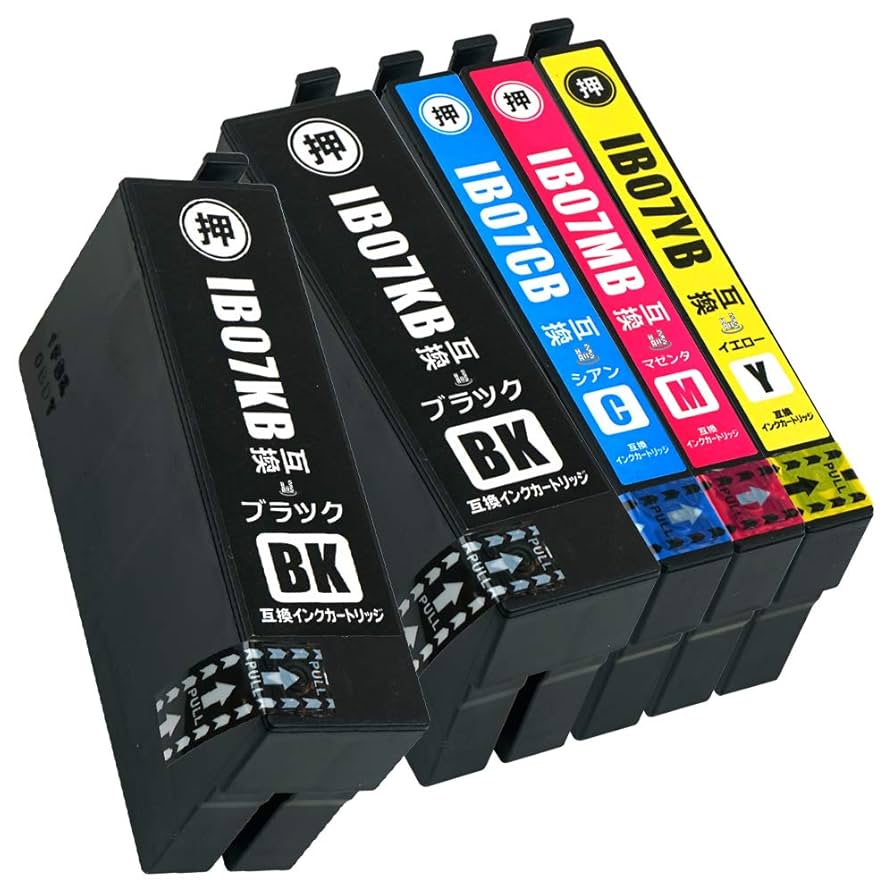 Amazon.co.jp: IB07CL4B 4色 (ブラック2本) 合計5本セット 大